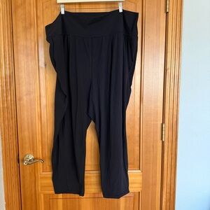 Athleta Elation High Rise Pants Women's Plus Size 3X Black Yoga Pants Tapered